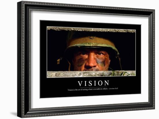 Vision: Inspirational Quote and Motivational Poster-null-Framed Photographic Print