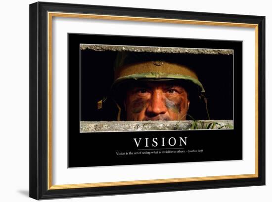 Vision: Inspirational Quote and Motivational Poster-null-Framed Photographic Print