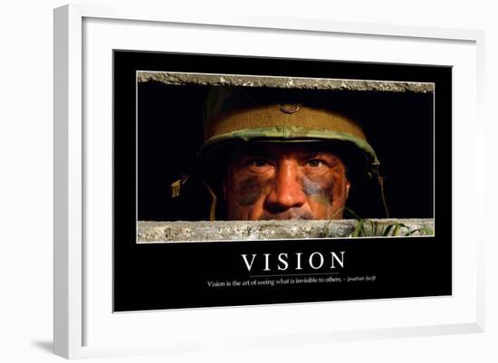 Vision: Inspirational Quote and Motivational Poster-null-Framed Photographic Print