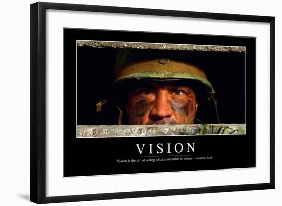 Vision: Inspirational Quote and Motivational Poster-null-Framed Photographic Print