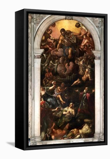 Vision of San Roch, Sala Superiore c.1570-Jacopo Robusti Tintoretto-Framed Premier Image Canvas