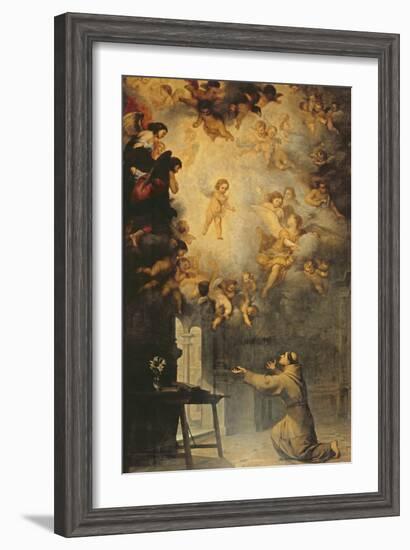 Vision of St. Anthony of Padua (1195-1231)-Bartolome Esteban Murillo-Framed Giclee Print