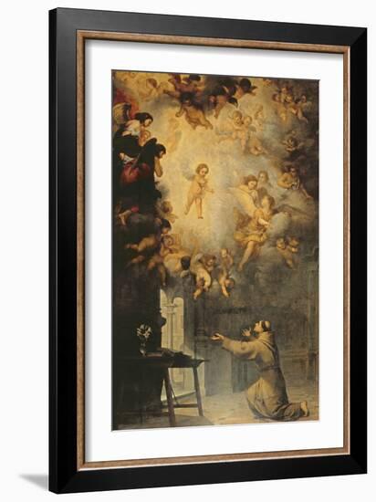 Vision of St. Anthony of Padua (1195-1231)-Bartolome Esteban Murillo-Framed Giclee Print