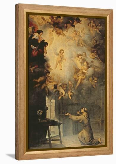 Vision of St. Anthony of Padua (1195-1231)-Bartolome Esteban Murillo-Framed Premier Image Canvas