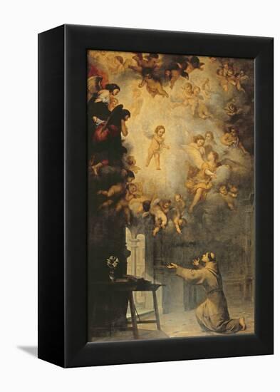 Vision of St. Anthony of Padua (1195-1231)-Bartolome Esteban Murillo-Framed Premier Image Canvas