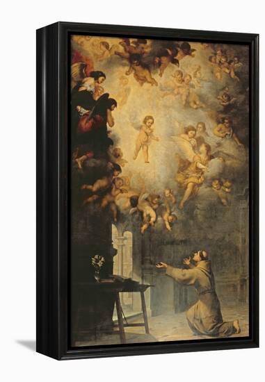 Vision of St. Anthony of Padua (1195-1231)-Bartolome Esteban Murillo-Framed Premier Image Canvas