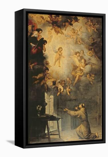 Vision of St. Anthony of Padua (1195-1231)-Bartolome Esteban Murillo-Framed Premier Image Canvas