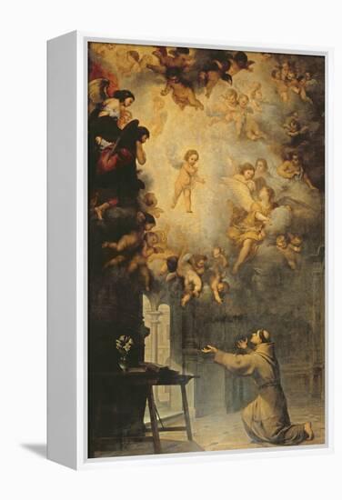 Vision of St. Anthony of Padua (1195-1231)-Bartolome Esteban Murillo-Framed Premier Image Canvas