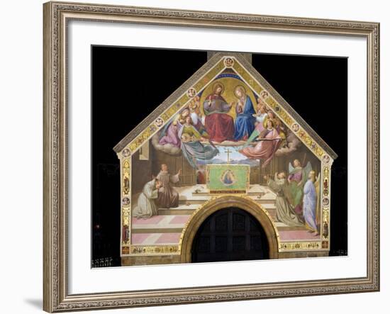 Vision of St. Francis (Miracle of the Roses)-Friedrich Overbeck-Framed Art Print