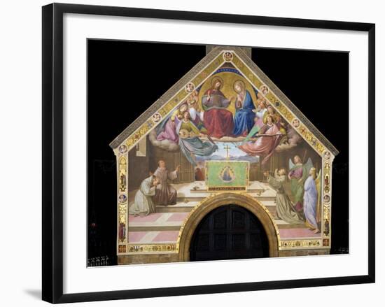 Vision of St. Francis (Miracle of the Roses)-Friedrich Overbeck-Framed Art Print