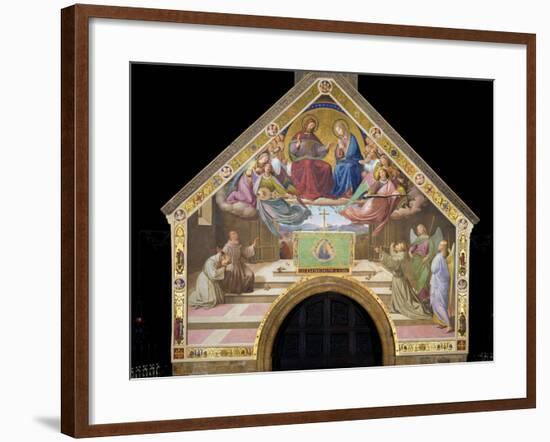 Vision of St. Francis (Miracle of the Roses)-Friedrich Overbeck-Framed Art Print