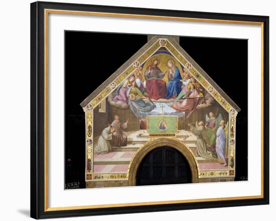 Vision of St. Francis (Miracle of the Roses)-Friedrich Overbeck-Framed Art Print