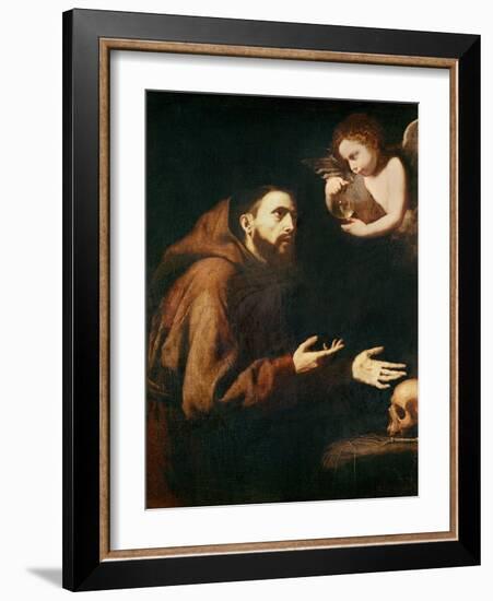 Vision of St. Francis of Assisi-Jusepe de Ribera-Framed Giclee Print