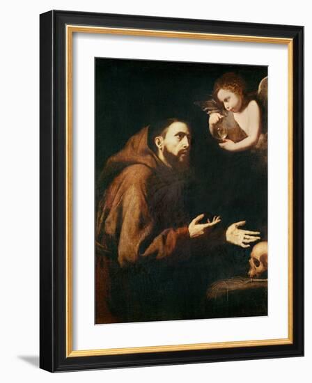 Vision of St. Francis of Assisi-Jusepe de Ribera-Framed Giclee Print