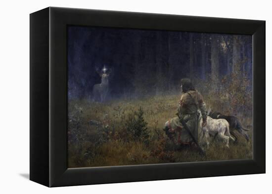 Vision of St. Hubert, 1892-Wilhelm Carl Räuber-Framed Premier Image Canvas