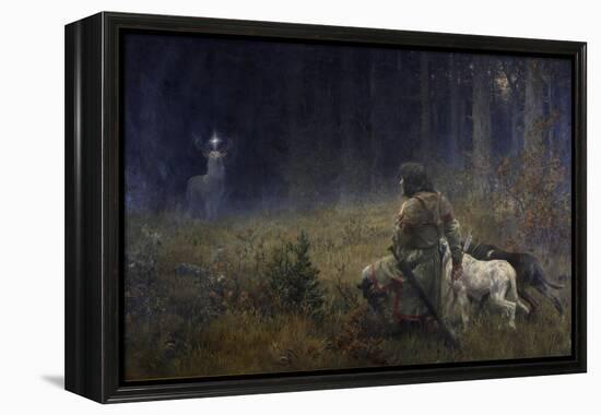 Vision of St. Hubert, 1892-Wilhelm Carl Räuber-Framed Premier Image Canvas