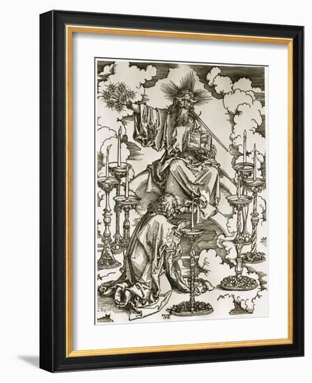 Vision of the Seven Candlesticks-Albrecht Dürer-Framed Giclee Print