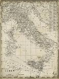Italy Map-Vision Studio-Art Print