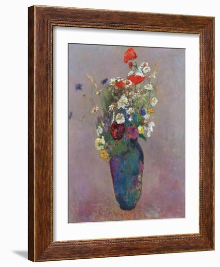 Vision: Vase of Flowers Par Redon, Odilon (1840-1916), 1900 - Oil on Canvas - Van Gogh Museum, Amst-Odilon Redon-Framed Giclee Print