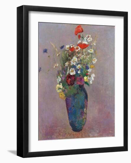 Vision: Vase of Flowers Par Redon, Odilon (1840-1916), 1900 - Oil on Canvas - Van Gogh Museum, Amst-Odilon Redon-Framed Giclee Print