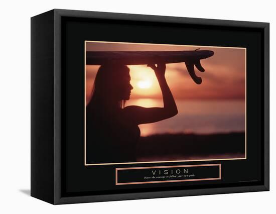 Vision - Woman Surfer-Unknown Unknown-Framed Stretched Canvas