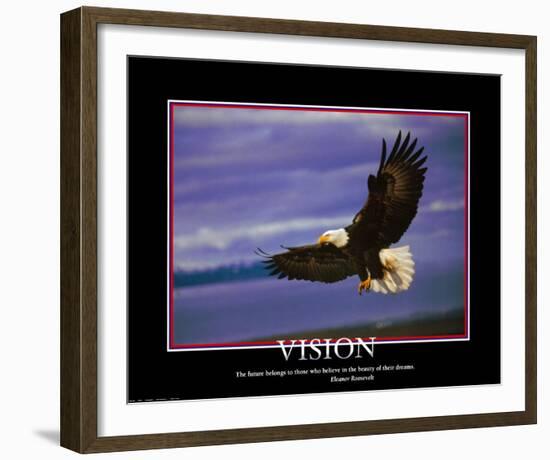 Vision-null-Framed Art Print