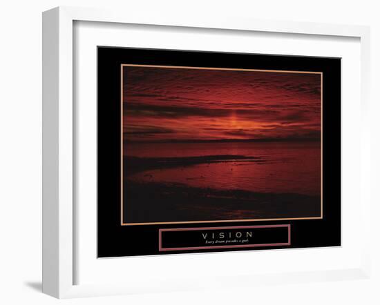 Vision-null-Framed Art Print