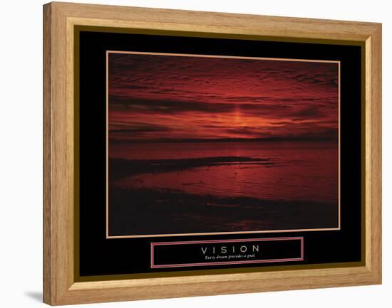 Vision-null-Framed Stretched Canvas