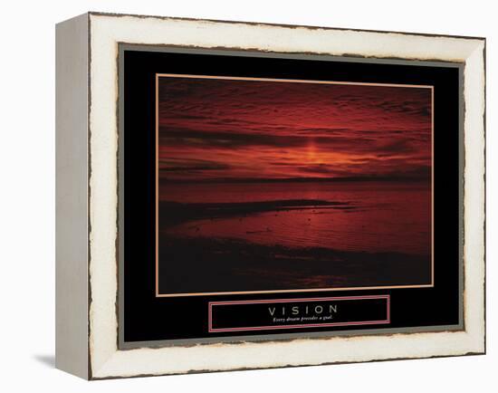 Vision-null-Framed Stretched Canvas