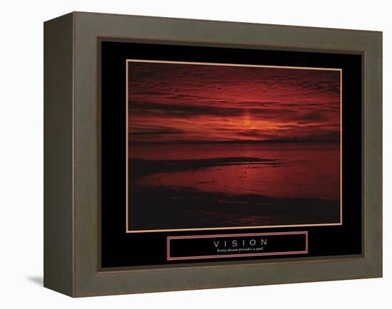 Vision-null-Framed Stretched Canvas