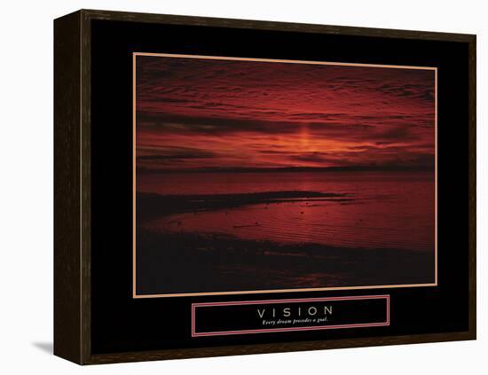 Vision-null-Framed Stretched Canvas