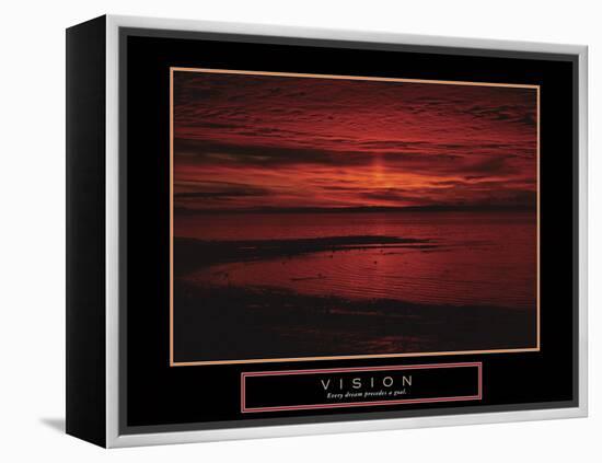 Vision-null-Framed Stretched Canvas