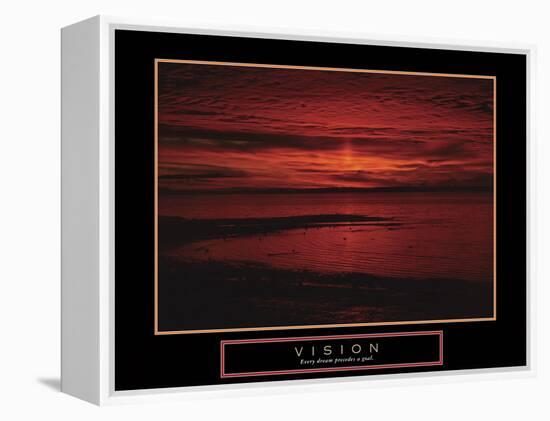 Vision-null-Framed Stretched Canvas