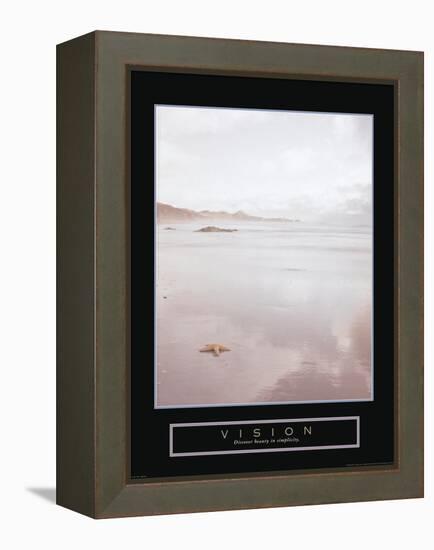 Vision-null-Framed Stretched Canvas