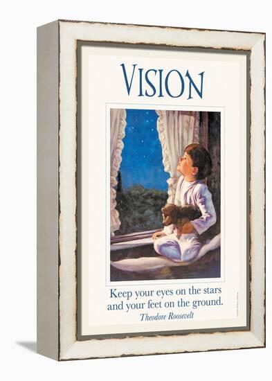 Vision-null-Framed Stretched Canvas