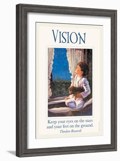 Vision-null-Framed Art Print