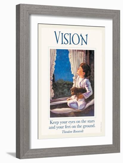 Vision-null-Framed Art Print