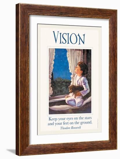 Vision-null-Framed Art Print