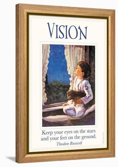 Vision-null-Framed Stretched Canvas