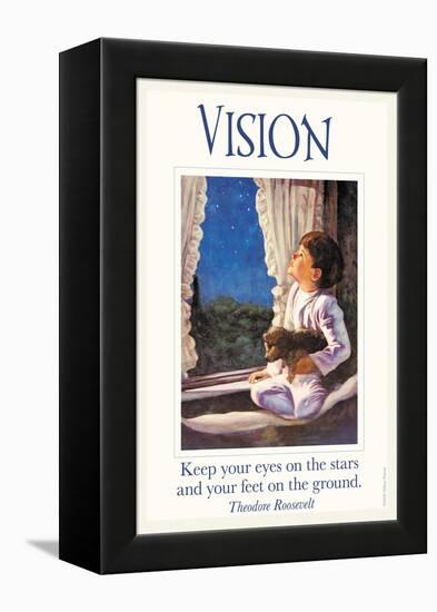 Vision-null-Framed Stretched Canvas