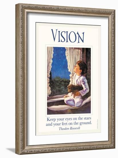 Vision-null-Framed Art Print