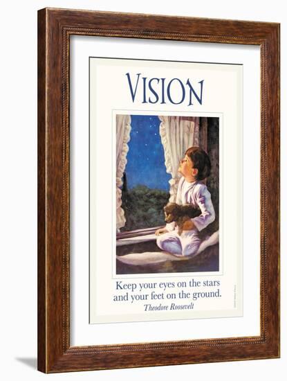 Vision-null-Framed Art Print