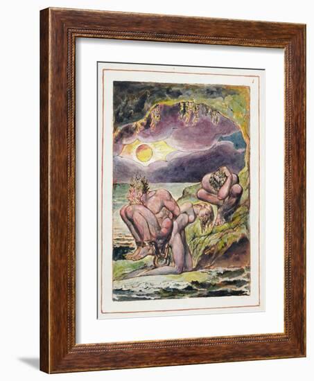 Visions of the Daughters of Albion: Frontispiece, Designed in 1793, Completed C.1815-William Blake-Framed Giclee Print