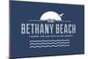 Visit Bethany Beach - Where the Sun Sets on Delaware-Lantern Press-Mounted Art Print