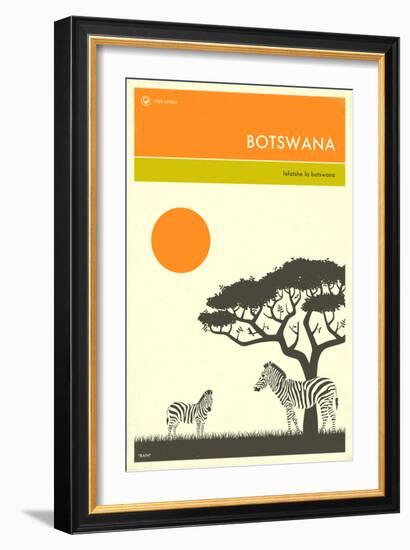 Visit Botswana-Jazzberry Blue-Framed Premium Giclee Print