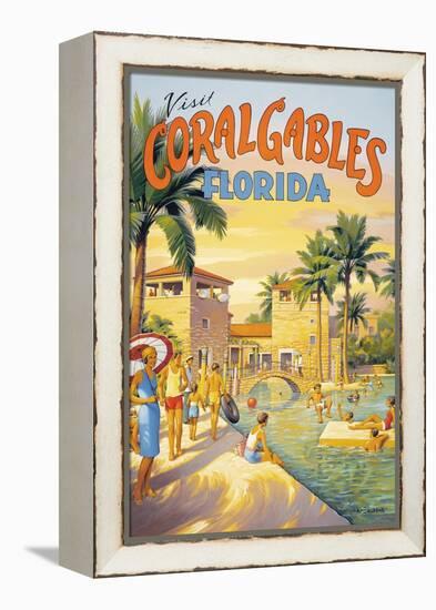 Visit Coral Gables, Florida-Kerne Erickson-Framed Stretched Canvas