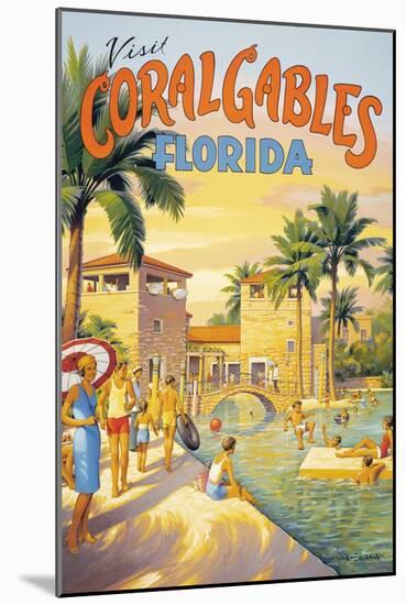 Visit Coral Gables, Florida-Kerne Erickson-Mounted Art Print