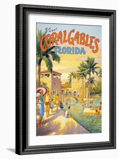 Visit Coral Gables, Florida-Kerne Erickson-Framed Premium Giclee Print