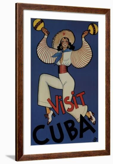 Visit Cuba-Conrado Massaguer-Framed Art Print