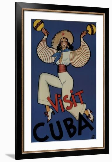 Visit Cuba-Conrado Massaguer-Framed Art Print